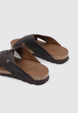 Panama Jack Salman, Sandalia Plana Hombre, Marron C17, 42 EU
