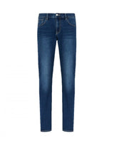 Armani Exchange 5 Pocket Slim Denim Jeans, Lavado Medio, Costuras Ligeras, algodón elástico, 30 Hombres