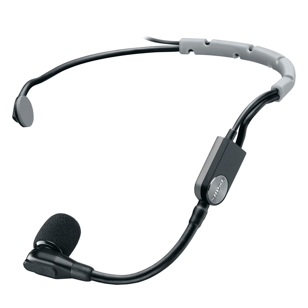 Shure SM35-TQG - Micrófono condensador de diadema inalámbrico para actuaciones con ajuste fácil, paravientos y conector TA4F (TQG) mini de 4 pines Conectar