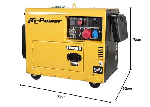 ITCPower 6100SE-3 Generador Diésel Trifásico Insonorizado