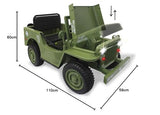 Jeep Willys MB Army Vert 12V