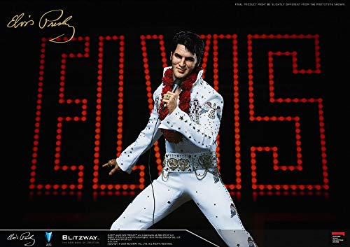 Blitzway Elvis Presley - Estatuilla híbrida de 1/4 a Escala magnífica de Elvis Aaron Presley, 52 cm