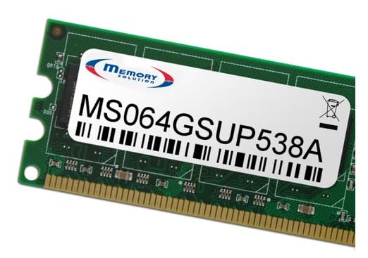 Memorysolution 64GB Supermicro Processor Blade SBI-7428R-C3 (Super B10DRC) LRDIMM (MS064GSUP538A) Marca