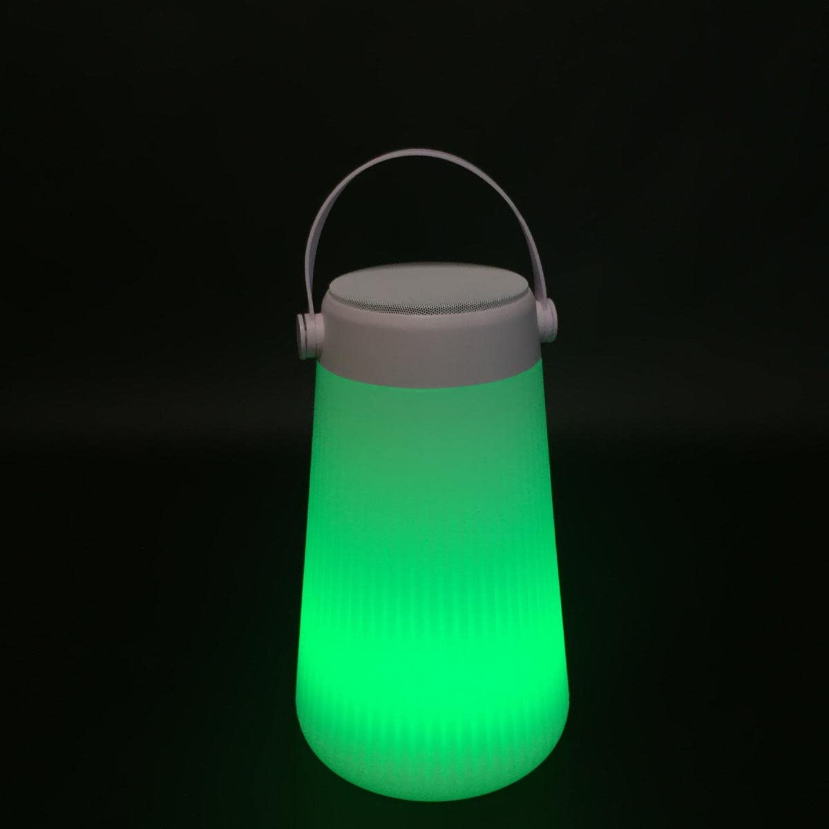 Lumisky TAKE AWAY PLAY - Lámpara portátil 2 en 1 luminosa y musical con Bluetooth, polietileno rotomollado, 3,6 W, blanco, gris, 20 x 20 x 38 cm