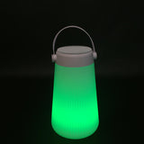 Lumisky TAKE AWAY PLAY - Lámpara portátil 2 en 1 luminosa y musical con Bluetooth, polietileno rotomollado, 3,6 W, blanco, gris, 20 x 20 x 38 cm
