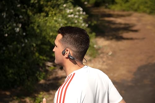Imperial BluTC Active 2 - Auriculares con Sonido óseo (conducción ósea, Bluetooth 5.3, Memoria de 32 GB, 11 Horas de reproducción, Resistentes al Sudor), Color Negro