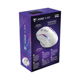 Turtle Beach Kone II Air: ratón inalámbrico ergonómico RGB para Juegos, batería de 350 Horas, Sensor óptico de 26 000 PPP interruptores ópticos de 100 Millones de clics, Blanco ártico