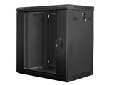 Lanberg - rack cabinets - Lanberg Wall-Mounted Rack 19'' demounted Flat Pack 12u/600x450mm Black