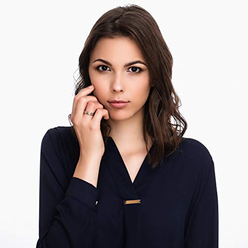 Orphelia Mujer 18 k (750) oro bicolor redondo blanco diamante