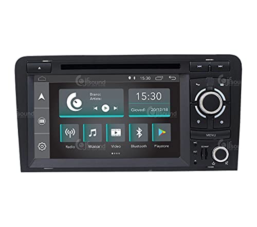Radio de Coche para Audi A3 Android GPS Bluetooth WiFi USB Dab+ Touchscreen 7" 4core Carplay AndroidAuto
