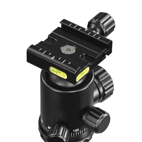 Hama Ramble II Duo - Trípode para cámara 2 en 1 y Soporte para teléfono móvil con Soporte para teléfono móvil, trípode Estable y Ligero de Carbono, trípode para Fotos de 3 Posiciones Extensible máx.