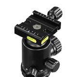 Hama Ramble II Duo - Trípode para cámara 2 en 1 y Soporte para teléfono móvil con Soporte para teléfono móvil, trípode Estable y Ligero de Carbono, trípode para Fotos de 3 Posiciones Extensible máx.
