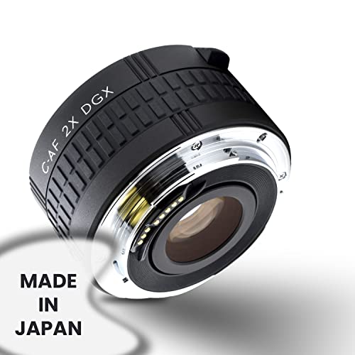 Kenko Teleplus HD Dgx Adaptador para Objetivo Fotográfico (Canon EF,Nikon-AF, Negro, 3,58 cm, 157 G)