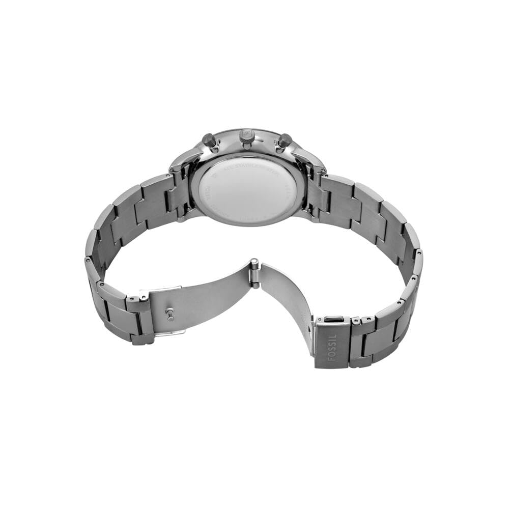 Fossil Reloj Analógico para Hombre de Cuarzo con Correa en Acero Inoxidable FS6111
