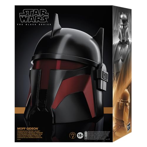 Star Wars The Black Series - Moff Gideon - Casco electrónico premium con luces LED avanzadas - Artículo para juego de rol - A partir de 14 años