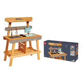 JANOD Muddy Lab-Cocina Infantil de Madera FSC-10 Accesorios-Juego de Imitación Exterior para Niños-A Partir de 3 Años, J06632, Color Azul Cielo/Gris, 77 x 35 x 95 (JURATOYS