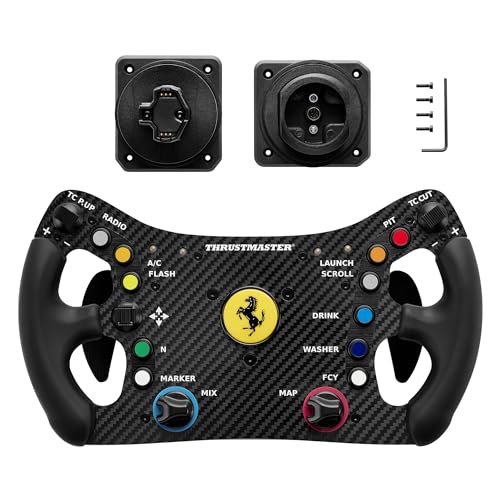 Thrustmaster Ferrari 488 GT3 Wheel Add-On, Aro de Volante de Carreras, PC, PS5, PS4, Xbox Series X|S, Xbox One, Con Licencia Oficial de Ferrari
