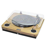 AIWA GBTUR-120WDMKII: Tocadiscos de Madera, Bluetooth, 3 velocidades, radio FM, SD y USB