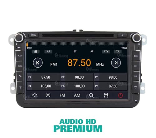 Radio de Coche para Volkswagen Golf Sharan Tiguan Android GPS Bluetooth WiFi USB Dab+ Touchscreen 8" 8core Carplay AndroidAuto