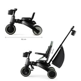 Kinderkraft JAZZ2 Triciclo 6 en 1, con función de Rueda para niños, Cochecito Plegable con Accesorios, protección UV UPF50+, de 9 Meses a 5 años, Verde