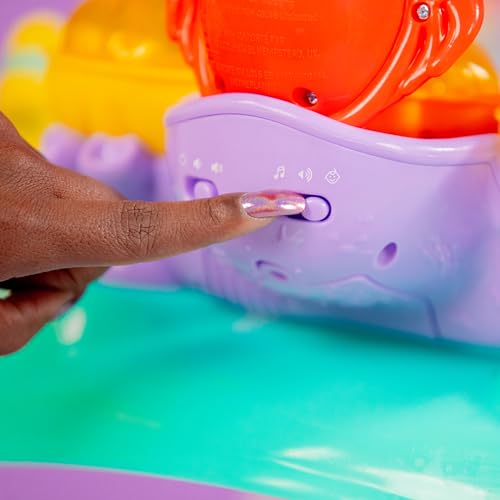 Bright Starts, Sea of Activities: Saltador de Actividades para Bebés de La Sirenita de Disney, con Juguetes Interactivos, Luces y Música, Incluye Princesa Ariel, 6-12 Meses (Azul)
