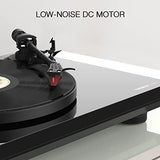 Reloop Turn 3 MK2 | Auténtico Tocadiscos HiFi accionado por Correa con función de grabación USB, Cartucho Ortofon 2M Red premontado, Control de Motor Integrado (33/45/78 RPM)