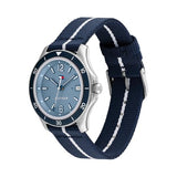 Tommy Hilfiger Reloj Analógico de Cuarzo para Mujer con Correa de Tejido de Plástico del Océano Azul Marina - 1782511