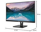Philips Monitors 275S9JML QHD de 27 Pulgadas, VA, 4 ms, 75 Hz, Regulable en Altura, Altavoces, concentrador USB, sin parpadeos, Modo LowBlue (2560 x 1440, 300 CD/m², HDMI 1.4 /DP 1.2 /USB 3.2)