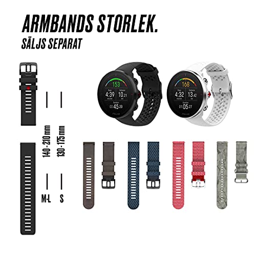 Polar Vantage M - Reloj con GPS y Frecuencia cardíaca en la muñeca - Multideporte y Running, Registro avanzado del sueño, programas de Entrenamiento (Resistente al Agua y Ligero)