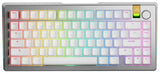 Glorious Gaming GMMK 3 Pro HE: Teclado Gaming inalámbrico, Hall Effect, Carcasa de Aluminio, tasa 8K, switches Hot Swap MX/HE, acción Ajustable, TKL 75% QWERTY Estadounidense (Plata)