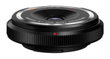 Om System Tapa del Cuerpo, Tapa del Objetivo 9 mm 1:8.0 Ojo de Pez, Apto para Todas Las Cámaras MFT Olympus OM-D,Pen, Panasonic, Negro