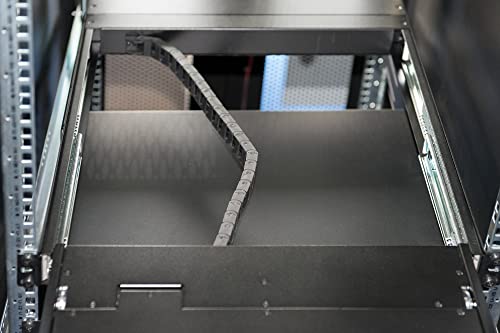 DIGITUS Consola KVM de 19" con pantalla TFT de 17" (4:3), distribución de teclado CH, conmutador KVM con 16 puertos VGA, negro