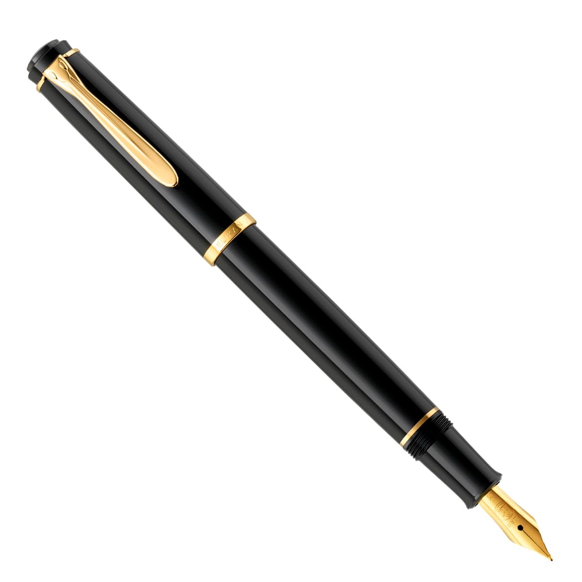 Pelikan Classic 200 820660 - Pluma estilográfica (punta media), color negro