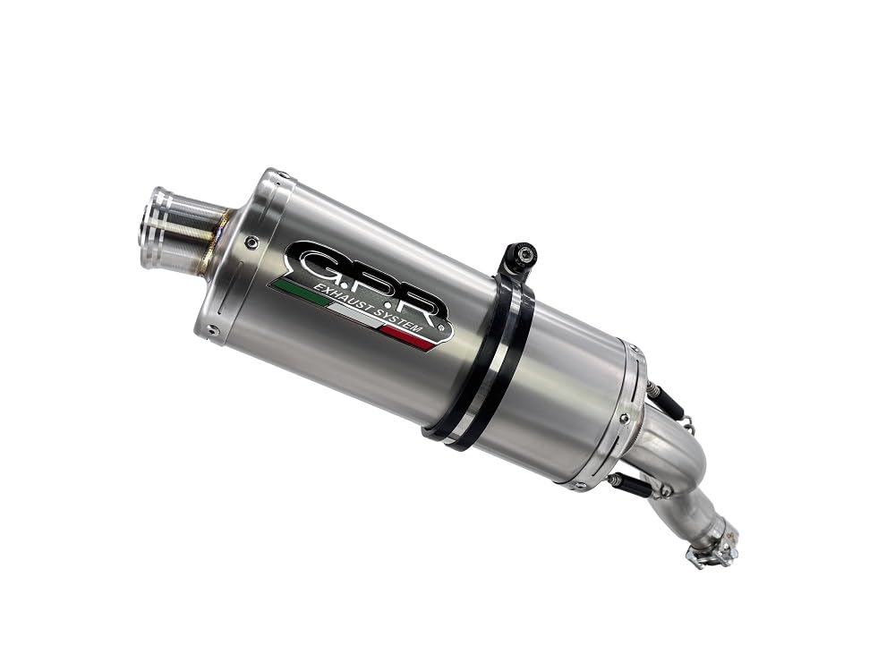 Escape GPR Yamaha Xt 660 X-R 2004/14 Classic Titanio Oval Par de terminales de escape homologados, suministrados con db asesino removibles y accesorios específicos