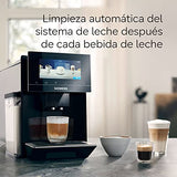 SIEMENS, cafetera superautomática, EQ900, Modo Barista, 2 molinillos cerámicos, Display Touch&Slide de 6,8", conectividad Home Connect, acero inoxidable, TQ903R03