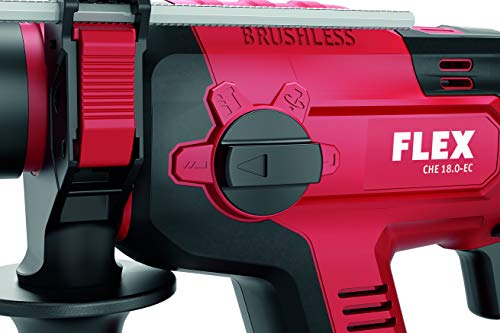 Flex CHE 18.0-EC/5.0 461768 - Juego de martillo perforador (18 V, 5 Ah, 1,7 J, velocidad de ralentí 0-1400 /min, velocidad de impacto en vacío 0-4500 /min, SDS-plus)