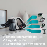 Bosch, aspirador sin cable 2en1, Unlimited 7 ProHygienic Aqua, cepillo 2en1 DynamicAqua, cepillo convencional, blanco, BCS71HYG2