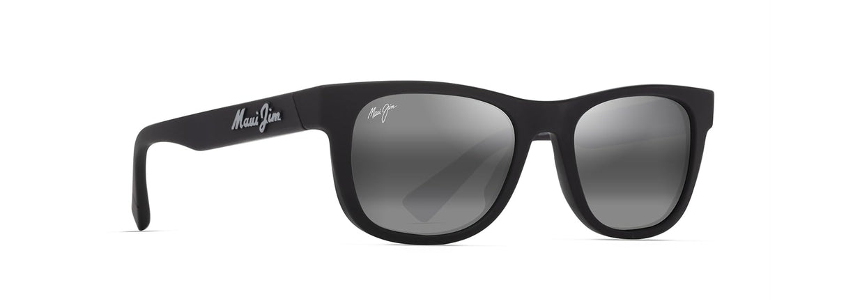 Maui Jim Kaulike Sunglasses, Matte Black, 53-19-145 Unisex Adulto