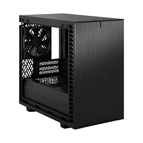 Fractal Design Define 7 Nano Black Brushed Aluminum/Steel Mini ITX Silent Solid Nano Tower Computer Case