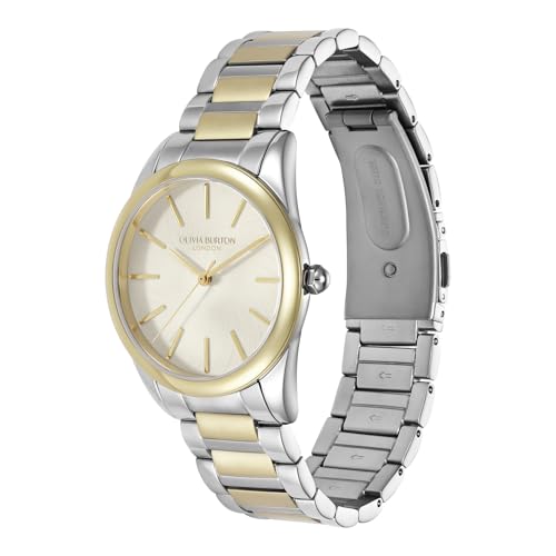 Olivia Burton Reloj con Movimiento de Cuarzo de Tres Manecillas para Mujer Colección Intensity con Correa de Acero Inoxidable Bicolor - 24000239