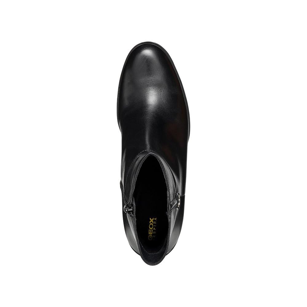 Geox D New Asheel C, Bota de Tobillo Mujer, Black, 39 EU