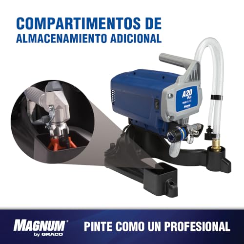 Magnum by Graco 17C243 Pulverizador de Pintura airless A20 Plus, Uso doméstico (caudal de 0,9 l/min, máx. presión 207 Bar)