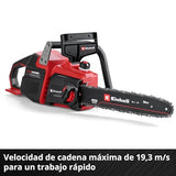 Einhell Professional Motosierra con batería GP-LC 36/40 Li BL-Solo Power X-Change (36 V, 38 cm de longitud de corte, 19 m/s de velocidad de la cadena, lubricación de cadena automática, sin batería)
