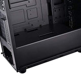 Silverstone SST-PS14B-E - Caja de Torre ATX de Precision, Panel Lateral de Vidrio Templado Ahumado, Negro