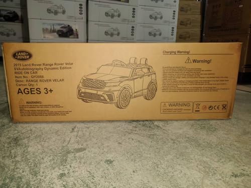 Coche eléctrico para niños, Land Rover con Licencia, 12 V, con Mando a Distancia, música, educación temprana, USB, TF, Mp3, Coche eléctrico para niños a Partir de 3 años (Rosa)