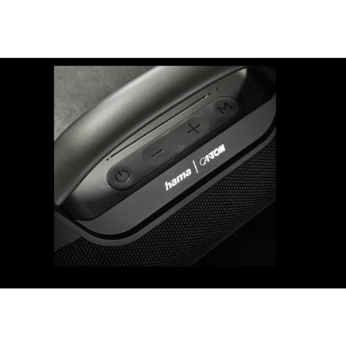 Hama Altavoz Bluetooth, Exterior, 60 W (Resistente al Agua IPX6, 12 Horas de duración de la batería, Pro Sound, Powerpack, Bluetooth USB, Caja de música Bluetooth, Caja de Fiesta Bluetooth, Altavoz