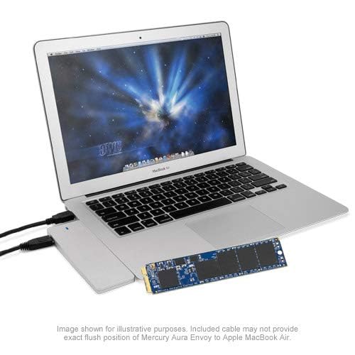 OWC - Aura Pro 6G de 250 GB - Unidad de Estado sólido y solución de Almacenamiento Envoy para MacBook Air (2012)