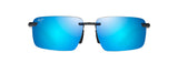 Maui Jim Laulima Gafas, Shiny Trans Dark Grey, 61-14-140 Unisex Adulto