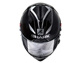 Shark Race-r Pro GP Blank 30th Anniversary Casco Moto, Hombre, Negro, XS