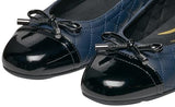 Geox D Annytah B, Ballet Flat Mujer, Azul Marino, Negro, 36 EU